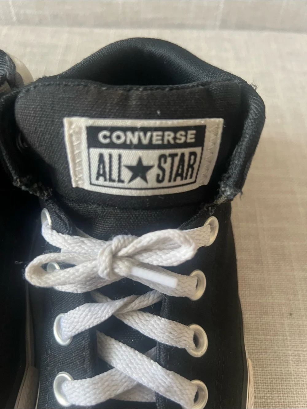 Converse Black/White Camo Sneakers, boys/kids 1, mid top streetwear school